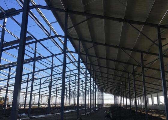 Qualität Lange Lebensdauer Schnellbau Gemalte Fertiglager/Werkstatt/Hangar Stahlkonstruktion usine