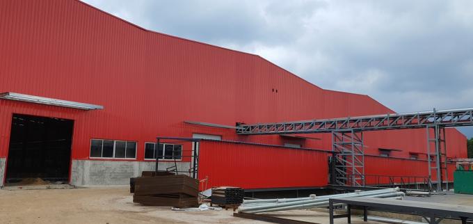 Starr galvanisierte Stahlkonstruktion Fertigwerk Metallgebäude lange Lebensdauer 0