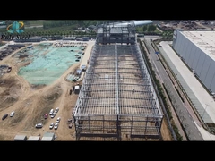 Steel structure warehouse+multi-floor building